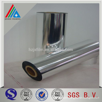 12 micron Alumnium Metallized PET film Nontoxic VMPET for flexible packaging/Lamination